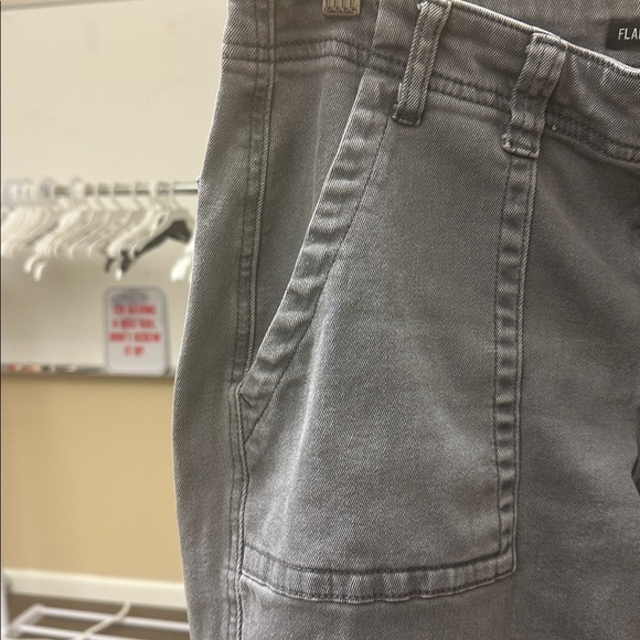 FLAMINGALS BRAND GRAY WIDE LEG LARGE - Picture 3 of 5